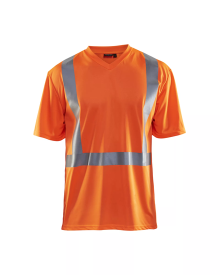 T-shirt col V haute-visibilité anti-UV anti-odeur Blåkläder 3382 Orange fluo Blaklader - 338210115300
