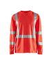 T-shirt manches longues col V haute visibilité anti-UV anti-odeur Blåkläder 3383 Rouge fluo Blaklader - 338310115500