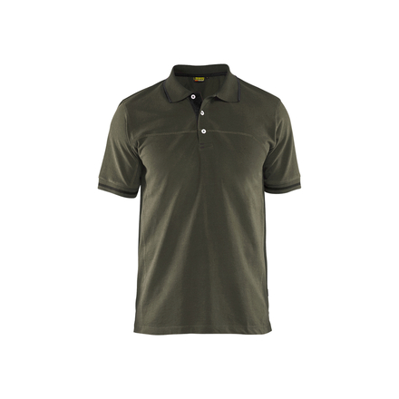 Polo bicolore Blåkläder 3389 Vert Kaki/Noir Blaklader - 338910504599