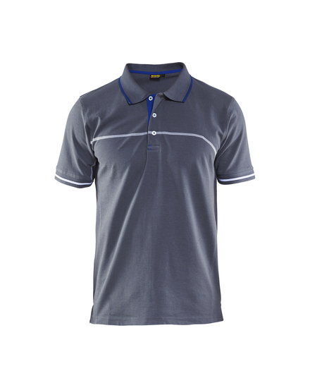 Polo bicolore Blåkläder 3389 Gris clair/Bleu roi Blaklader - 338910509485