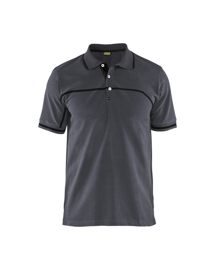 Polo bicolore Blåkläder 3389 Gris moyen/Noir Blaklader - 338910509699