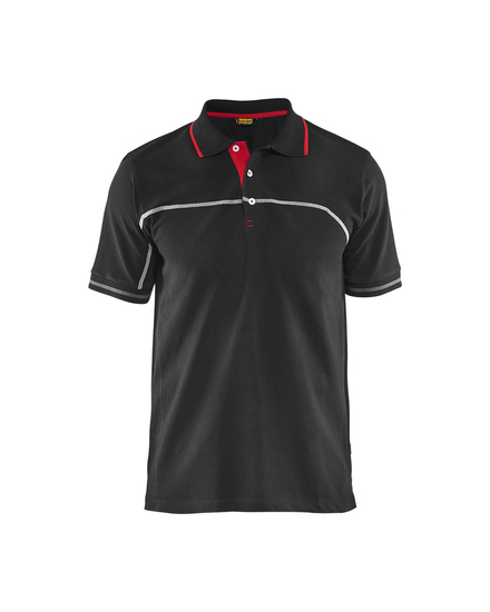 Polo bicolore Blåkläder 3389 Noir/Rouge Blaklader - 338910509956