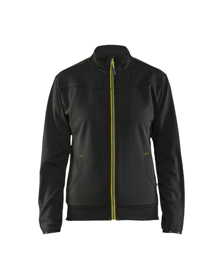 Sweat zippé femme Blåkläder 3394 Noir/Jaune fluo Blaklader - 339425269933