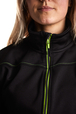 Sweat zippé femme Blåkläder 3394 Noir/Jaune fluo Blaklader - 339425269933