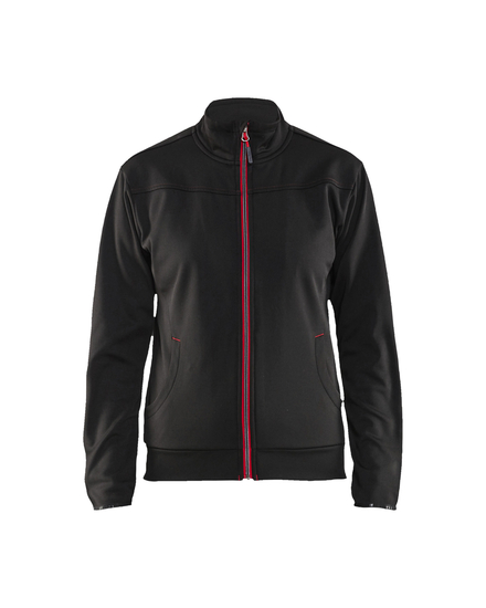 Sweat zippé femme Blåkläder 3394 Noir/Rouge Blaklader - 339425269956