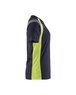 T-shirt détails fluo femme Blåkläder 3402 Marine/Jaune fluo Blaklader - 340210308833