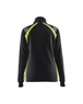 Sweat zippé femme Blåkläder 3403 Noir/Jaune fluo Blaklader - 340311589933