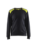 Sweat femme Blåkläder 3408 Noir/Jaune fluo Blaklader - 340811589933