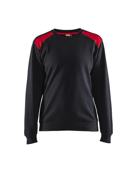 Sweat femme Blåkläder 3408 Noir/Rouge Blaklader - 340811589956