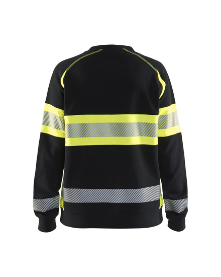 Sweat haute-visibilité femme Blåkläder 3409 Noir/Jaune fluo Blaklader - 340911589933