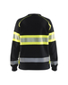 Sweat haute-visibilité femme Blåkläder 3409 Noir/Jaune fluo Blaklader - 340911589933