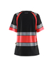 T-shirt haute-visibilité femme Blåkläder 3410 Noir/Rouge fluo Blaklader - 341010309955