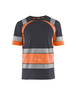 T-shirt haute-visibilité Blåkläder 3421 Gris moyen/Orange fluo Blaklader - 342110309653