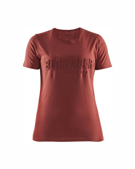 T-shirt imprimé 3D femme Blåkläder 3431 Rouge brique Blaklader - 343110425909