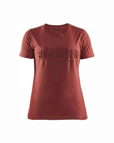 T-shirt imprimé 3D femme Blåkläder 3431 Rouge brique Blaklader - 343110425909