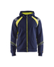 Sweat zippé à capuche détails fluo Blåkläder 3433 Marine/Jaune fluo Blaklader - 343311588933