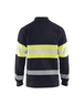 Polo piqué manches longues multinormes inhérent Blåkläder 3438 Marine/Jaune fluo Blaklader - 343817268933