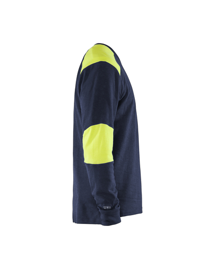 T-shirt manches longues retardant flamme inhérent Blåkläder 3457 Marine/Jaune fluo Blaklader - 345717618933
