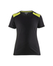 T-shirt femme Blåkläder 3479 Noir/Jaune fluo Blaklader - 347910429933