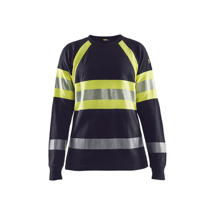 T-shirt manches longues retardant flamme femme Blåkläder 3494 Marine/Jaune fluo Blaklader - 349417618933