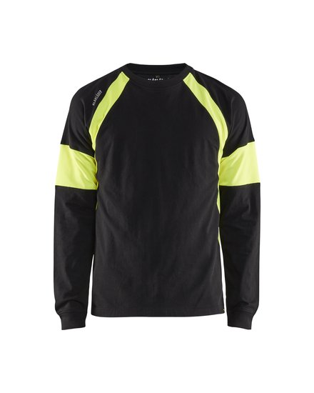 T-shirt manches longues Blåkläder 3520 Noir/Jaune fluo Blaklader - 352010309933