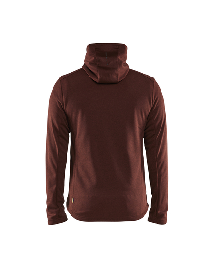 Sweat zippé à capuche Blåkläder 3540 Rouge brique/Noir Blaklader - 354025335999