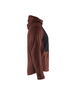 Sweat zippé à capuche Blåkläder 3540 Rouge brique/Noir Blaklader - 354025335999