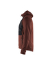 Sweat zippé à capuche Blåkläder 3540 Rouge brique/Noir Blaklader - 354025335999