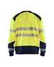 Sweat haute-visibilité Blåkläder 3541 Jaune fluo/Marine Blaklader - 354125283389