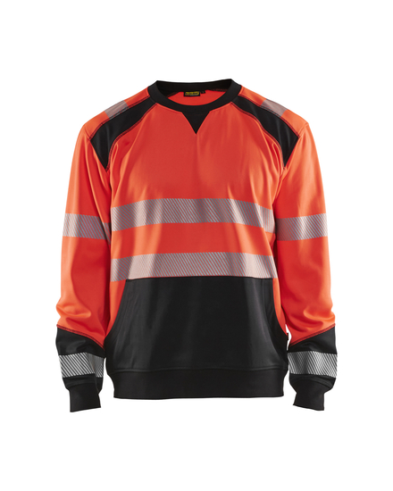 Sweat haute-visibilité Blåkläder 3541 Rouge fluo/Noir Blaklader - 354125285599