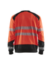 Sweat haute-visibilité Blåkläder 3541 Rouge fluo/Noir Blaklader - 354125285599