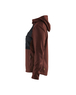 Sweat zippé à capuche femme Blåkläder 3542 Rouge brique/Noir Blaklader - 354225335999