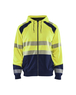 Sweat zippé à capuche haute-visibilité Blåkläder 3546 Jaune fluo/Marine Blaklader - 354625283389