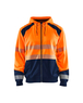 Sweat zippé à capuche haute-visibilité Blåkläder 3546 Orange fluo/Marine Blaklader - 354625285389