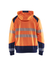 Sweat zippé à capuche haute-visibilité Blåkläder 3546 Orange fluo/Marine Blaklader - 354625285389
