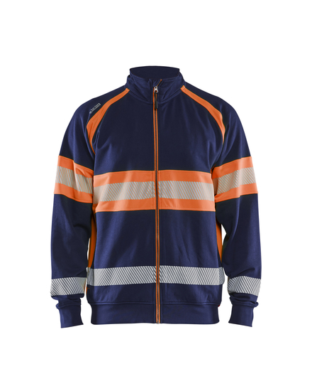 Sweat haute-visibilité Blåkläder 3551 Marine/Orange fluo Blaklader - 355111588953