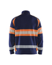 Sweat haute-visibilité Blåkläder 3551 Marine/Orange fluo Blaklader - 355111588953