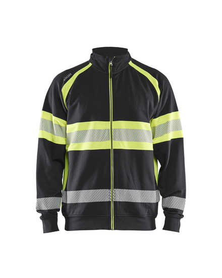 Sweat haute-visibilité Blåkläder 3551 Noir/Jaune fluo Blaklader - 355111589933