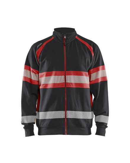 Sweat haute-visibilité Blåkläder 3551 Noir/Rouge fluo Blaklader - 355111589955