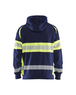 Sweat à capuche haute-visibilité Blåkläder 3552 Marine/Jaune fluo Blaklader - 355211588933