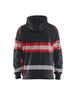 Sweat à capuche haute-visibilité Blåkläder 3552 Noir/Rouge fluo Blaklader - 355211589955