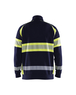 Sweat haute-visibilité Blåkläder 3553 Marine/Jaune fluo Blaklader - 355311588933
