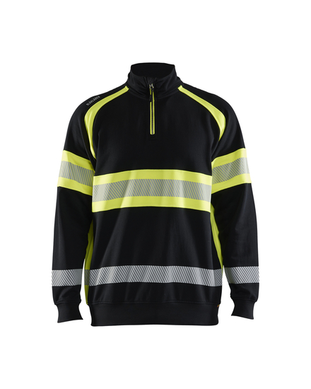 Sweat haute-visibilité Blåkläder 3553 Noir/Jaune fluo Blaklader - 355311589933