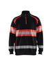 Sweat haute-visibilité Blåkläder 3553 Noir/Rouge fluo Blaklader - 355311589955