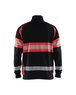 Sweat haute-visibilité Blåkläder 3553 Noir/Rouge fluo Blaklader - 355311589955