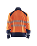 Sweat zippé haute-visibilité Blåkläder 3558 Orange fluo/Marine Blaklader - 355825285389