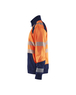 Sweat zippé haute-visibilité Blåkläder 3558 Orange fluo/Marine Blaklader - 355825285389