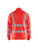 Sweat zippé haute-visibilité Blåkläder 3563 Rouge fluo Blaklader - 356325385500