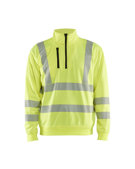 Sweat col zippé haute-visibilité Blåkläder 3564 Jaune fluo Blaklader - 356425383300