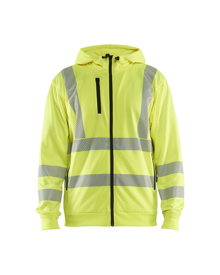 Sweat à capuche zippé haute-visibilité Blåkläder 3565 Jaune fluo Blaklader - 356525383300